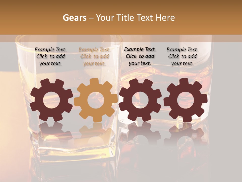 Beverage Brandy Reflex PowerPoint Template