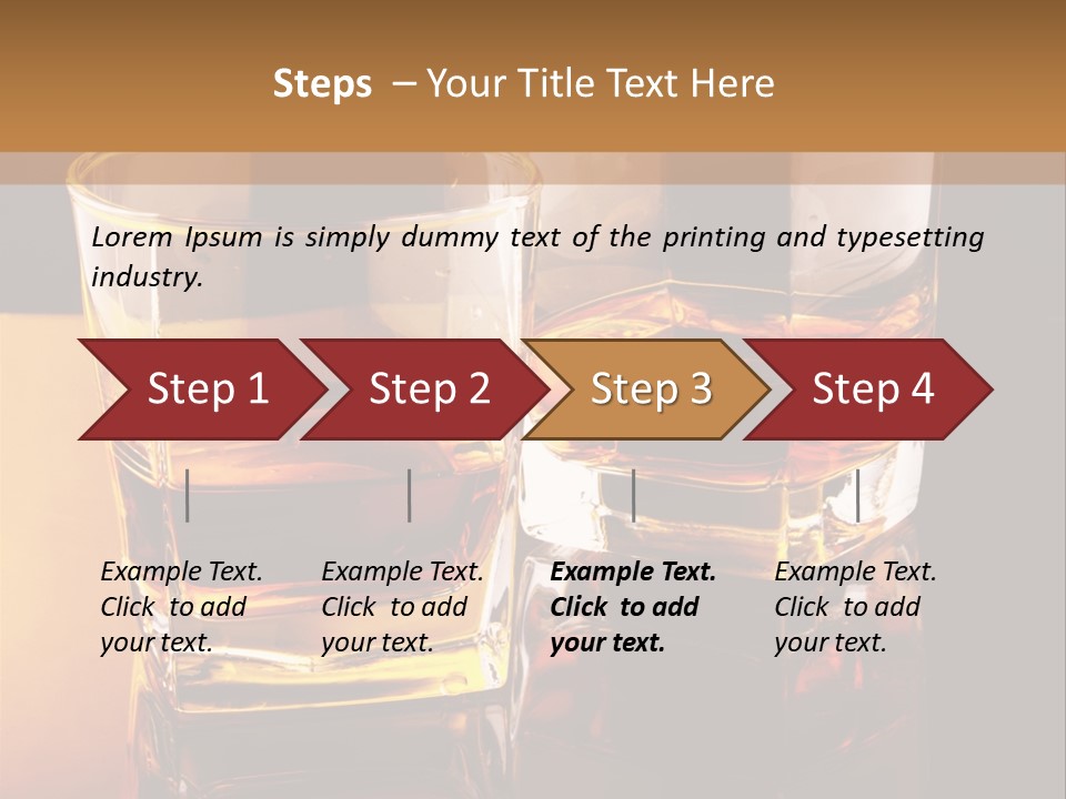 Beverage Brandy Reflex PowerPoint Template