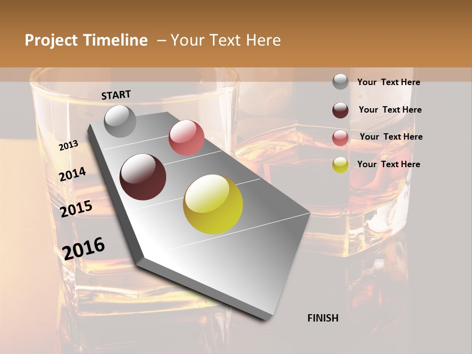 Beverage Brandy Reflex PowerPoint Template