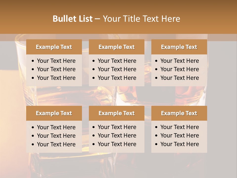 Beverage Brandy Reflex PowerPoint Template