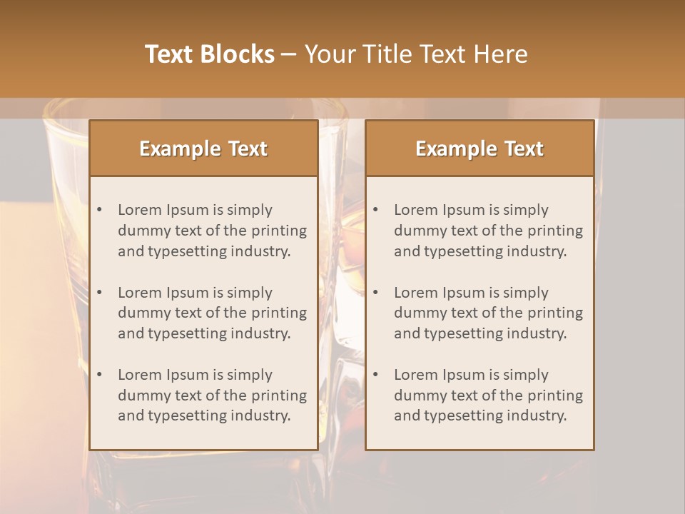 Beverage Brandy Reflex PowerPoint Template