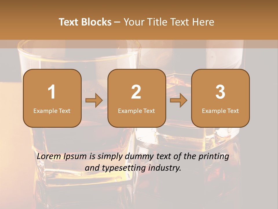 Beverage Brandy Reflex PowerPoint Template