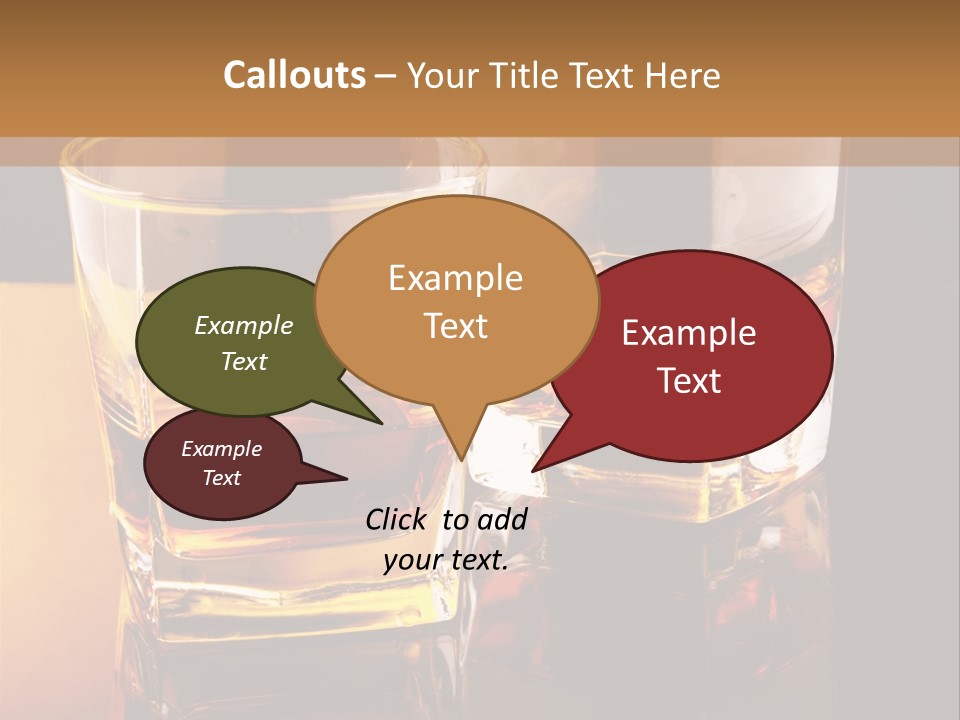 Beverage Brandy Reflex PowerPoint Template