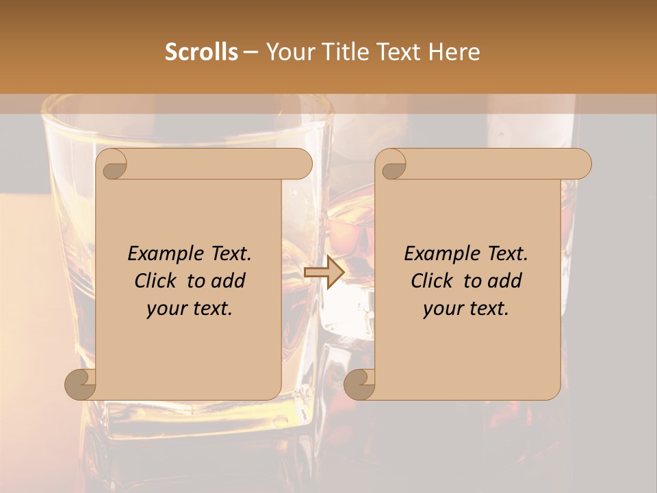 Beverage Brandy Reflex PowerPoint Template