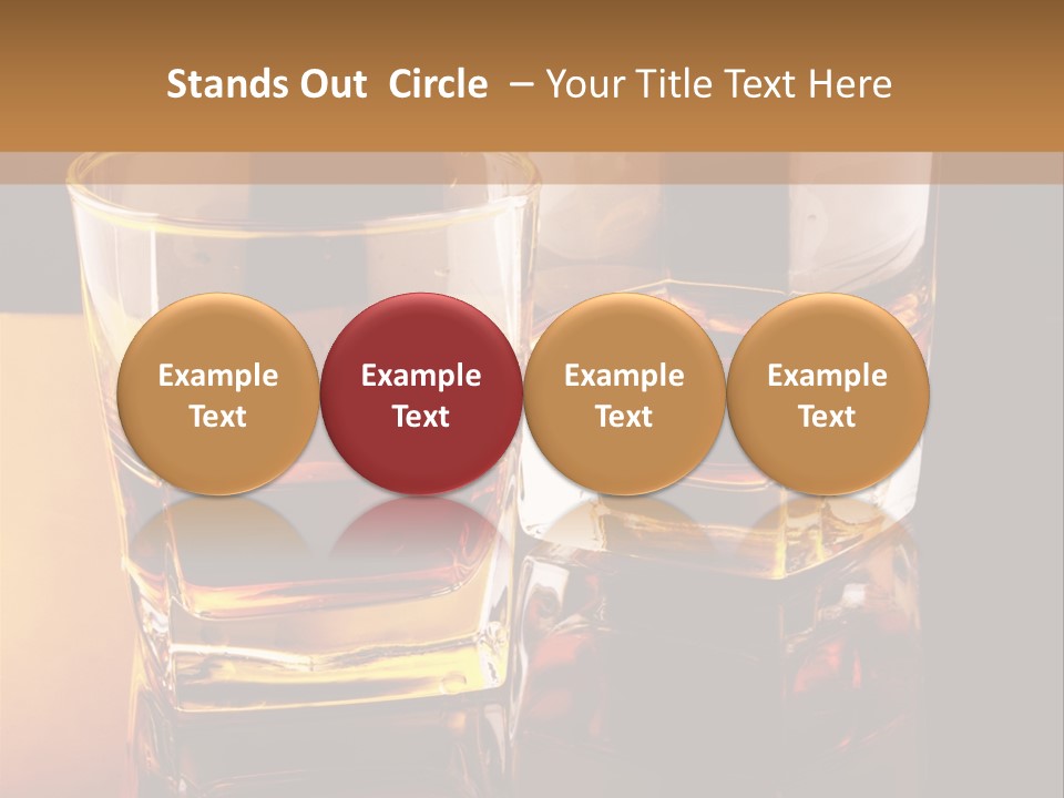 Beverage Brandy Reflex PowerPoint Template