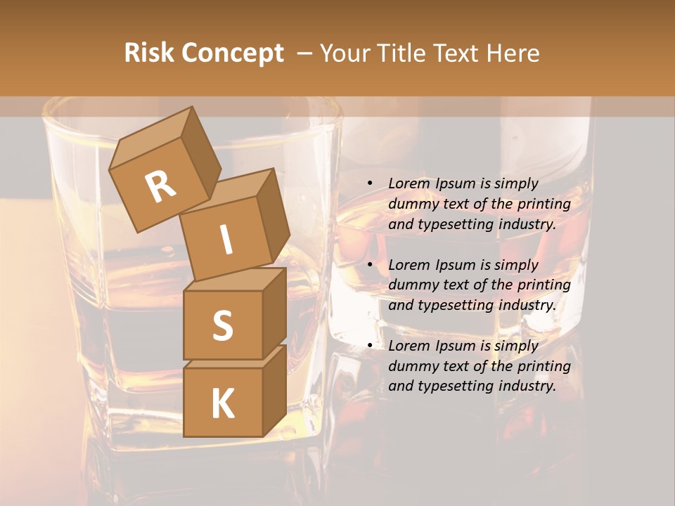 Beverage Brandy Reflex PowerPoint Template