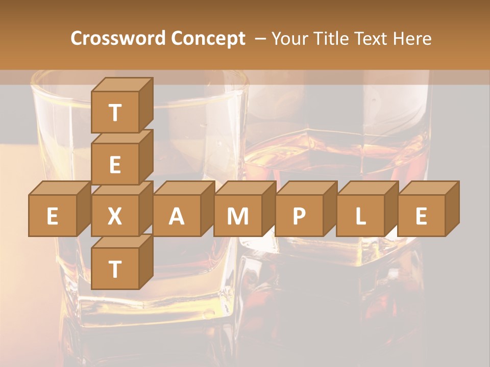 Beverage Brandy Reflex PowerPoint Template