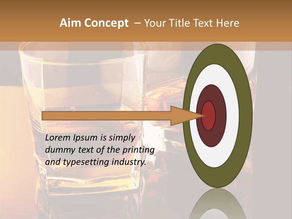 Beverage Brandy Reflex PowerPoint Template