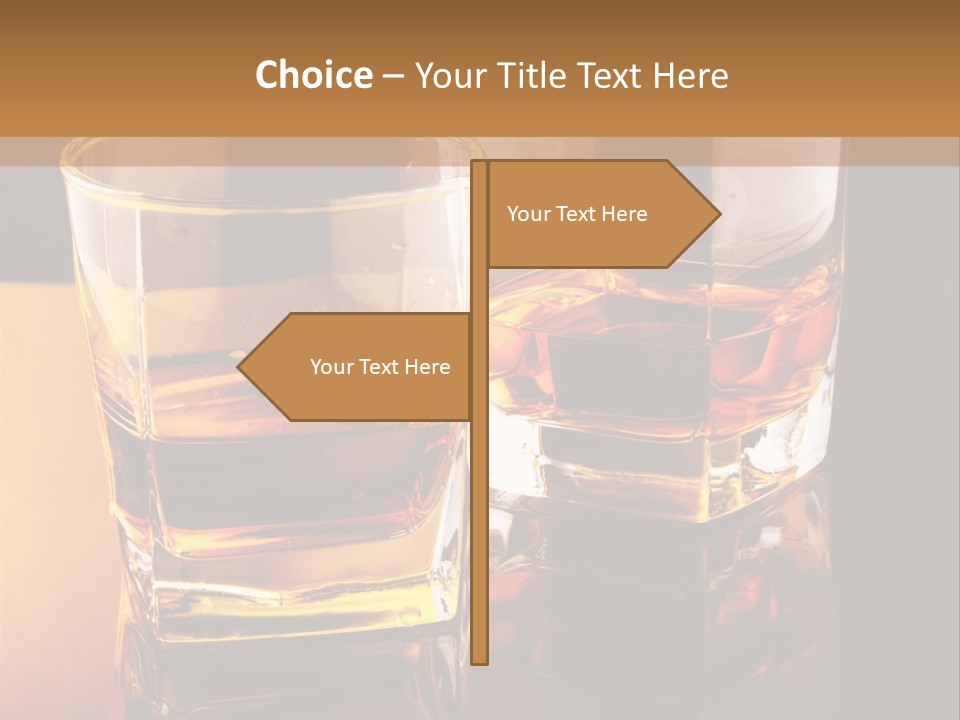 Beverage Brandy Reflex PowerPoint Template