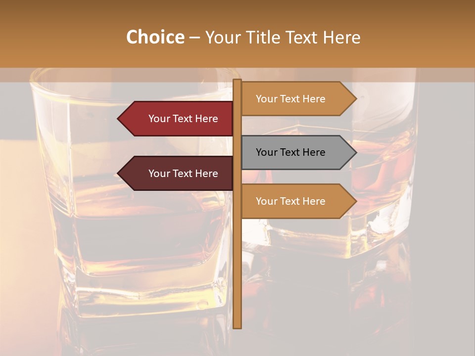 Beverage Brandy Reflex PowerPoint Template