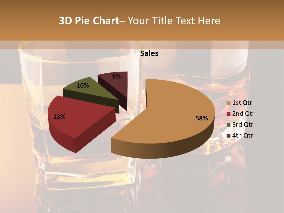 Beverage Brandy Reflex PowerPoint Template