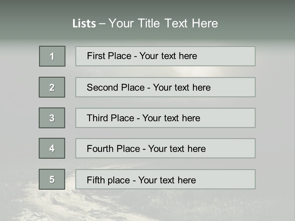 Lives It Breathes We Come In Numbers PowerPoint Template