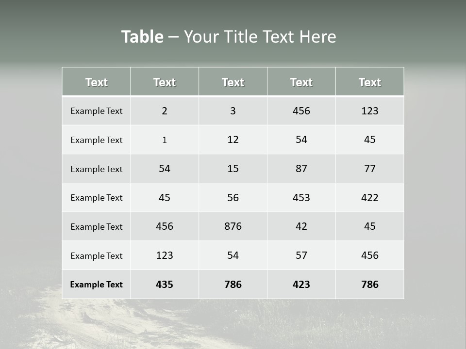 Lives It Breathes We Come In Numbers PowerPoint Template