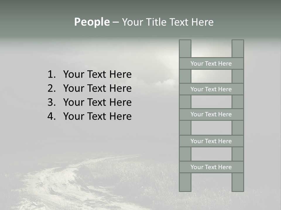 Lives It Breathes We Come In Numbers PowerPoint Template