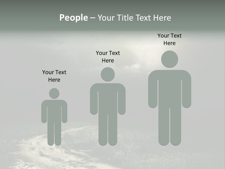 Lives It Breathes We Come In Numbers PowerPoint Template