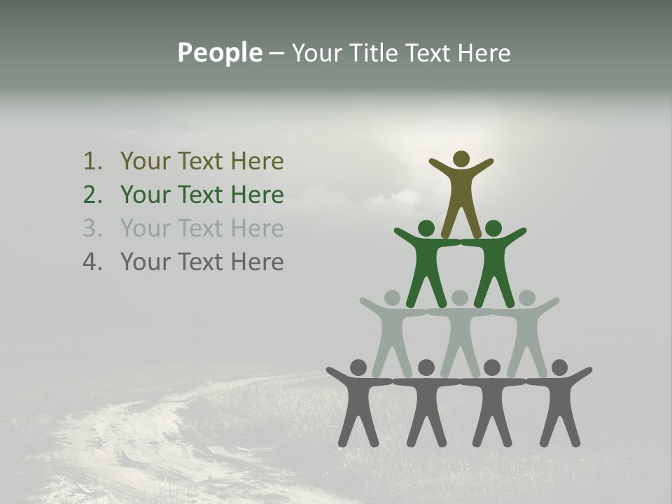 Lives It Breathes We Come In Numbers PowerPoint Template