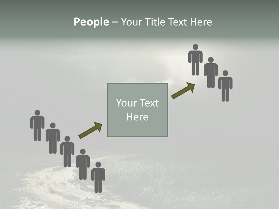 Lives It Breathes We Come In Numbers PowerPoint Template