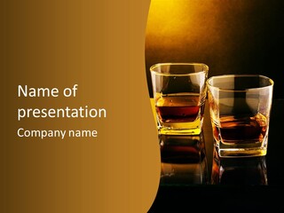 Whiskey Brandy Bourbon PowerPoint Template