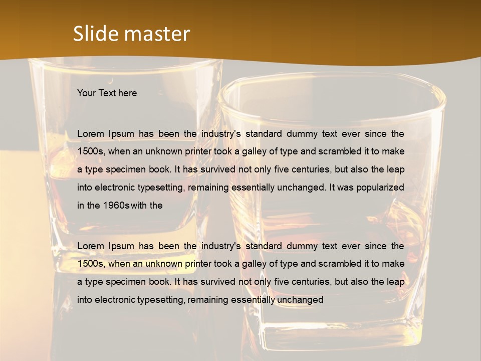 Whiskey Brandy Bourbon PowerPoint Template