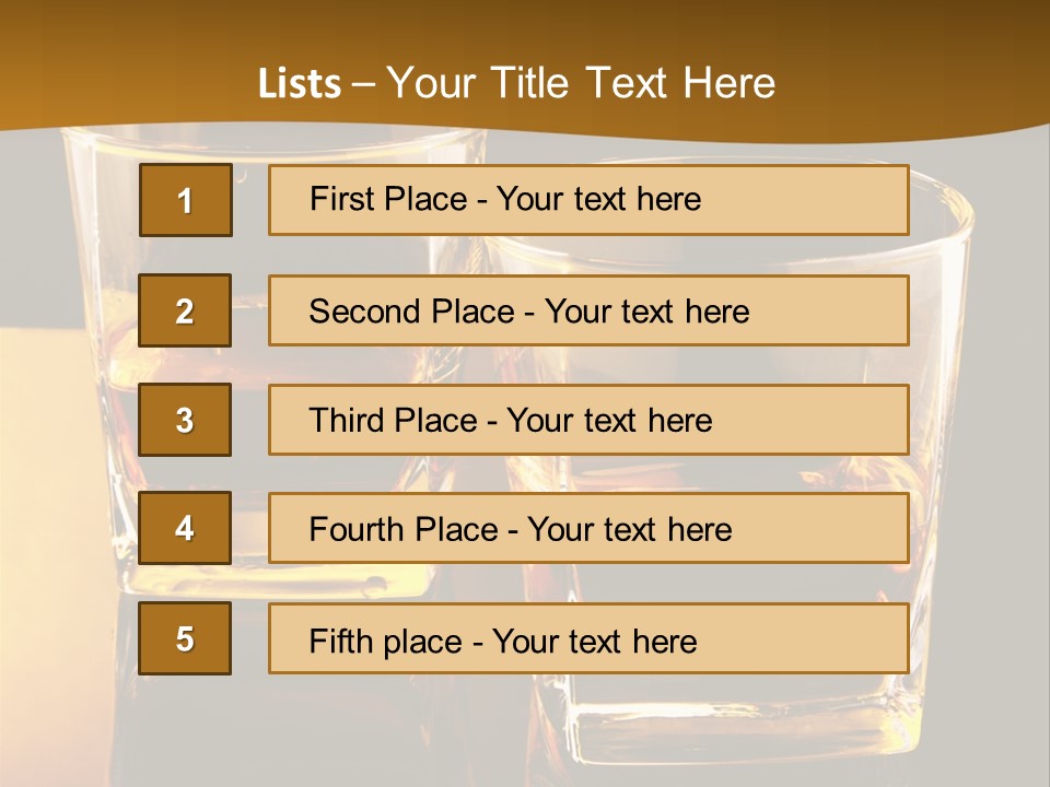Whiskey Brandy Bourbon PowerPoint Template