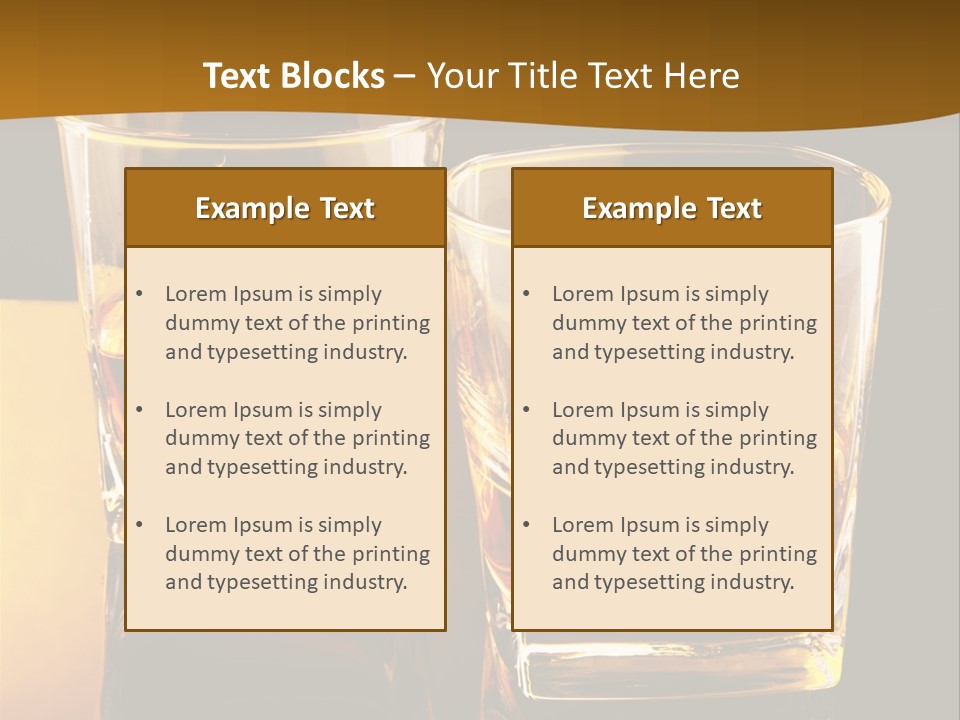 Whiskey Brandy Bourbon PowerPoint Template