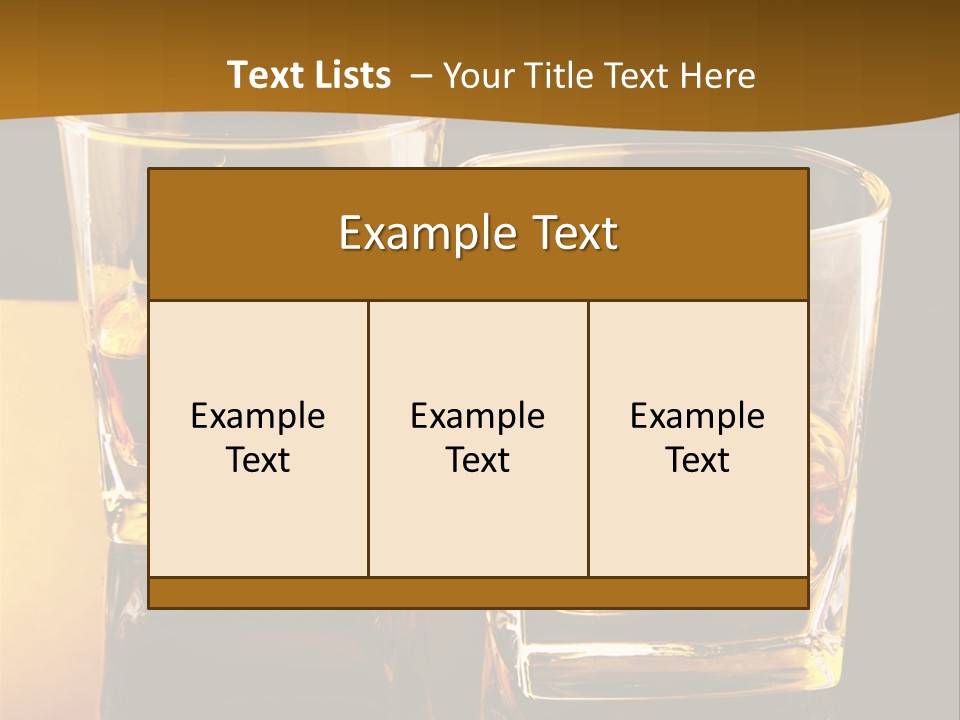 Whiskey Brandy Bourbon PowerPoint Template