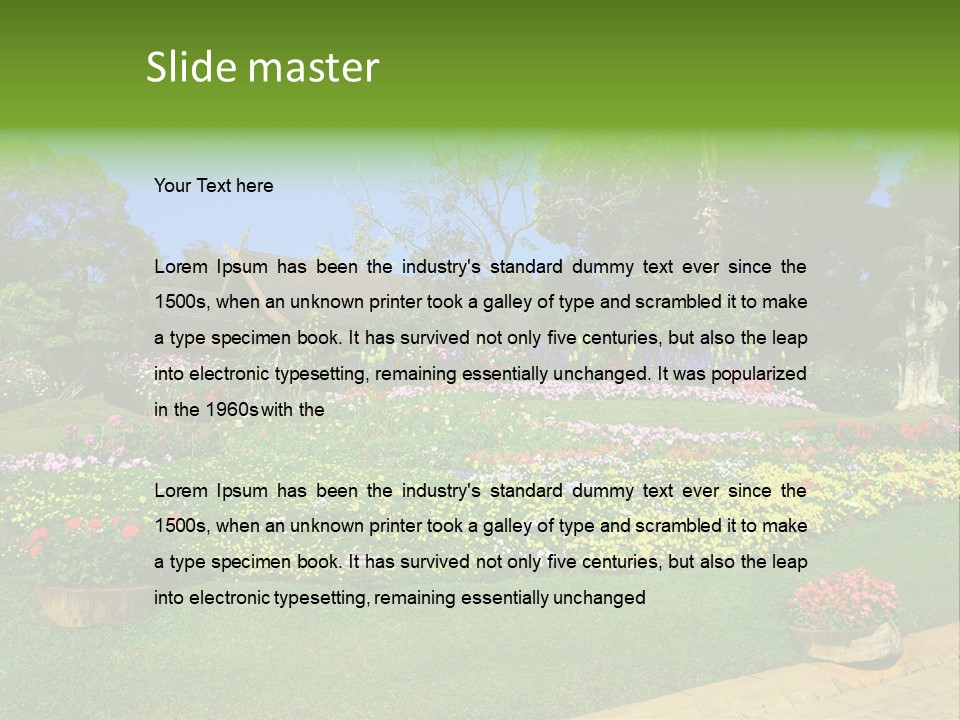 Summer Flowers PowerPoint Template