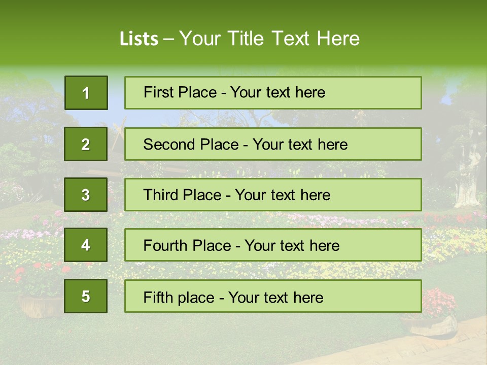 Summer Flowers PowerPoint Template