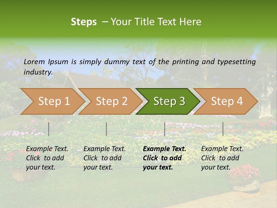 Summer Flowers PowerPoint Template