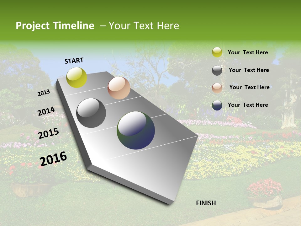 Summer Flowers PowerPoint Template