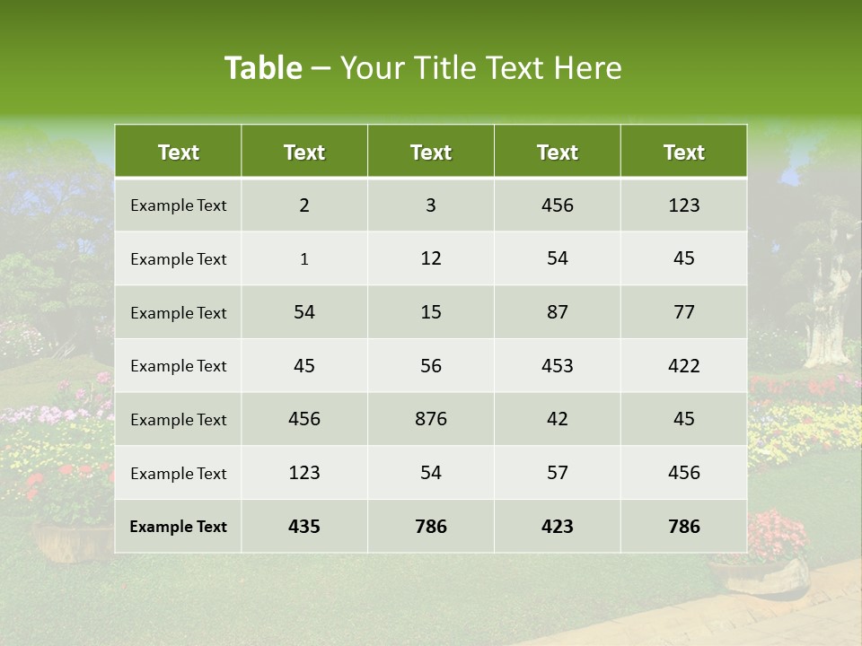 Summer Flowers PowerPoint Template