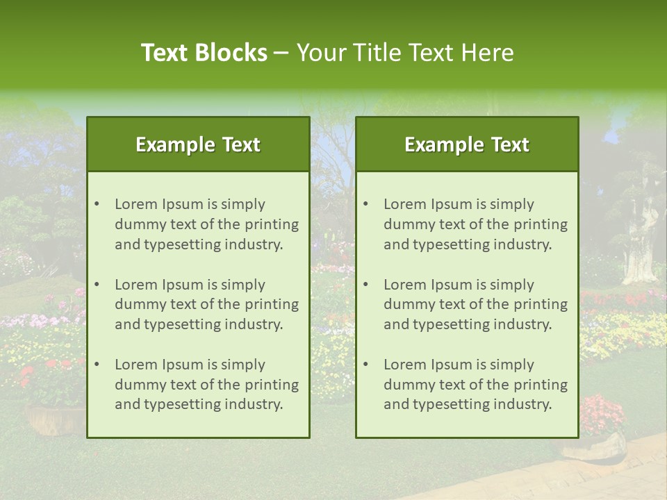 Summer Flowers PowerPoint Template