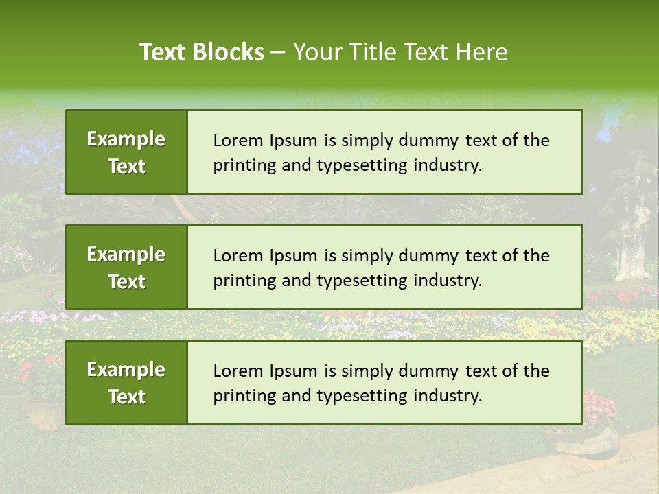 Summer Flowers PowerPoint Template