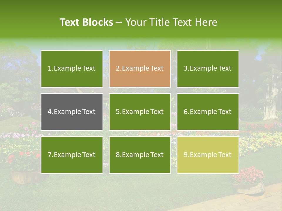 Summer Flowers PowerPoint Template