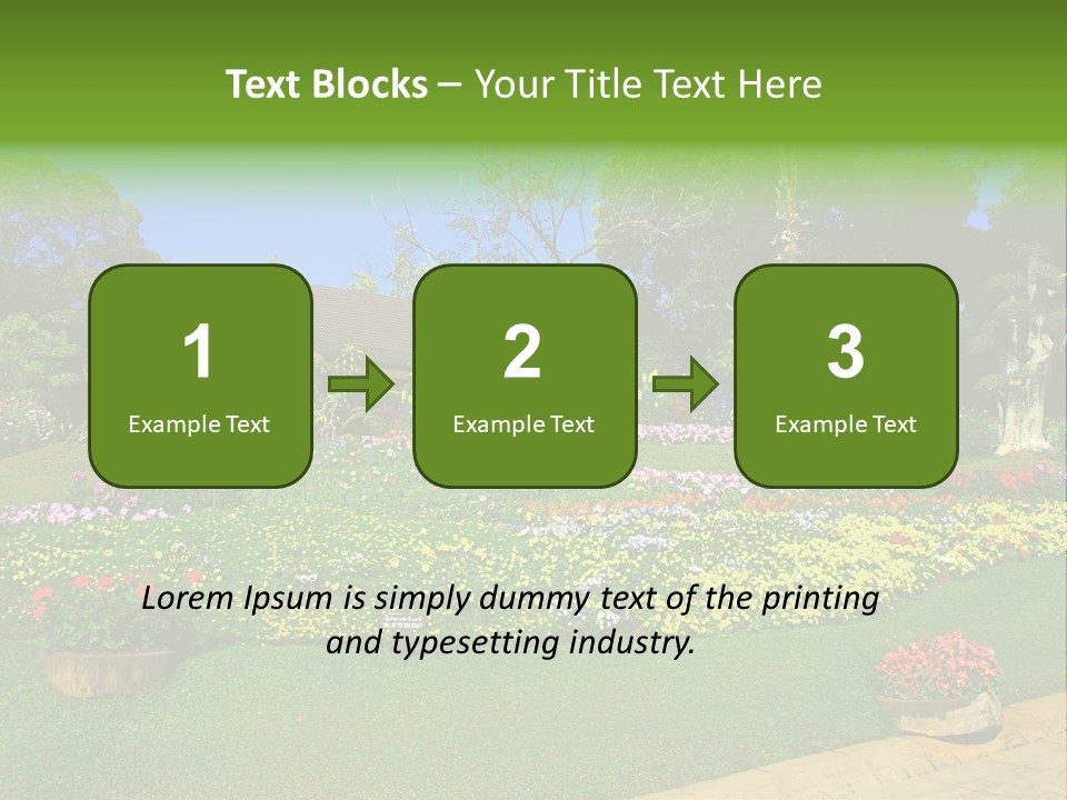 Summer Flowers PowerPoint Template