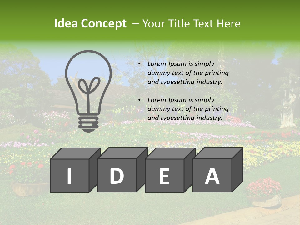 Summer Flowers PowerPoint Template