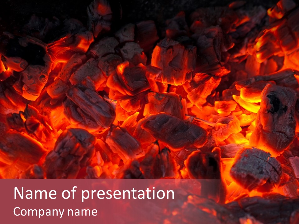 Yanan Kömür PowerPoint Template