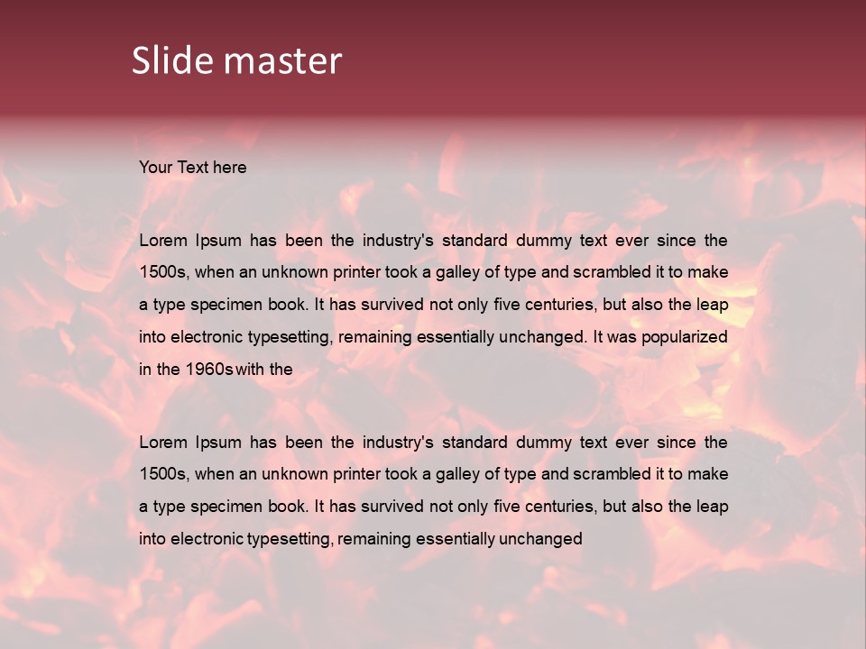 Yanan Kömür PowerPoint Template