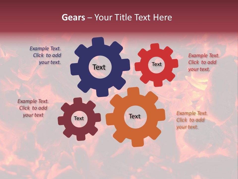 Yanan Kömür PowerPoint Template