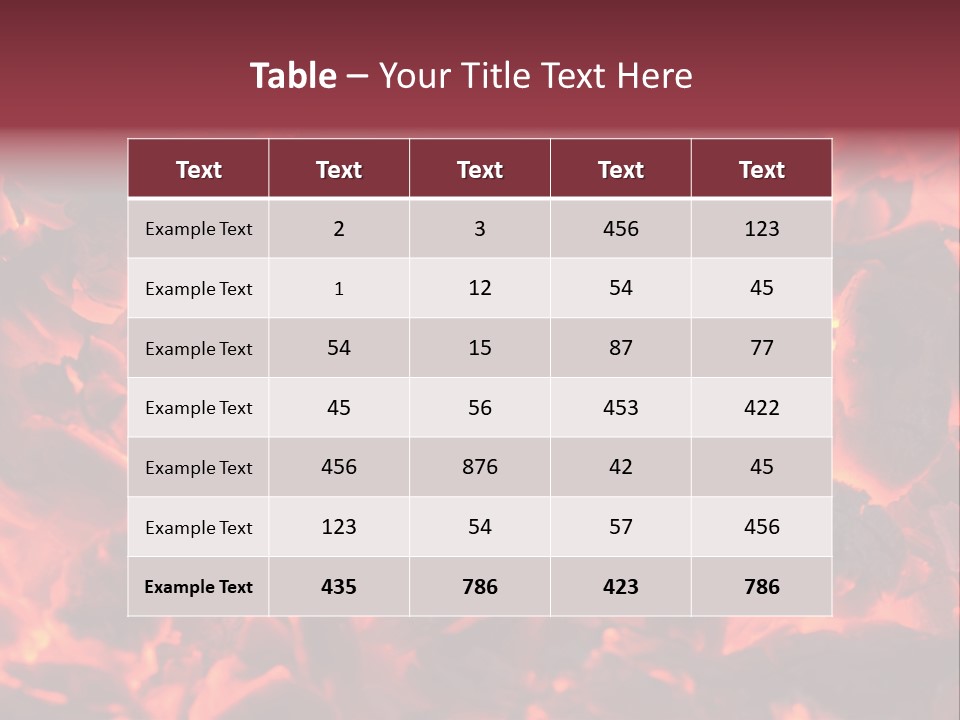 Yanan Kömür PowerPoint Template