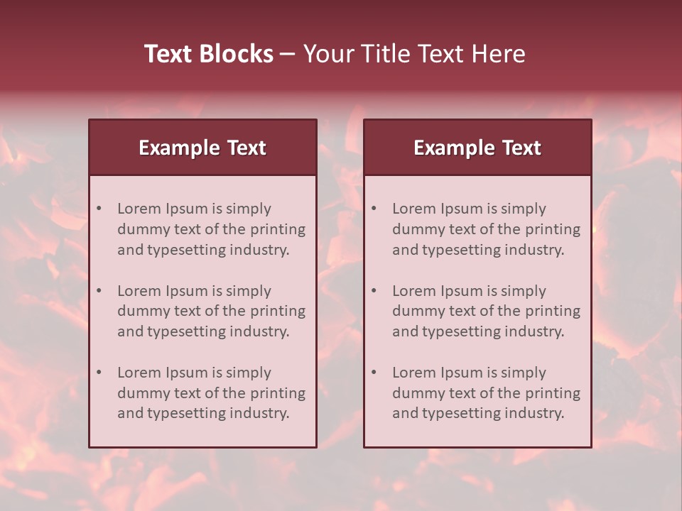 Yanan Kömür PowerPoint Template