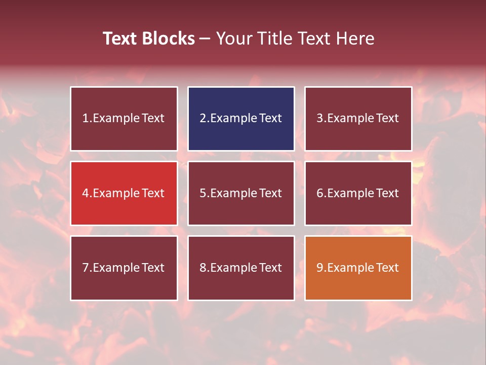 Yanan Kömür PowerPoint Template