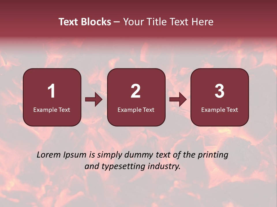 Yanan Kömür PowerPoint Template