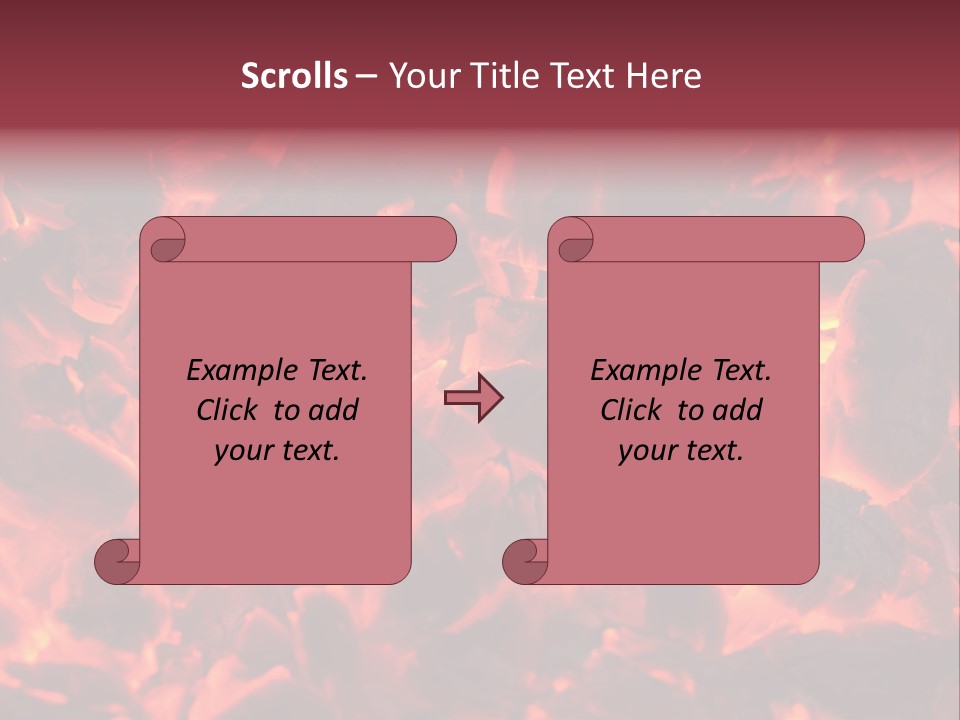 Yanan Kömür PowerPoint Template