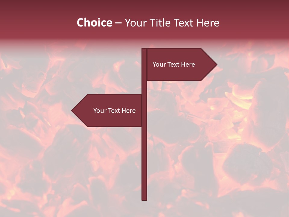 Yanan Kömür PowerPoint Template