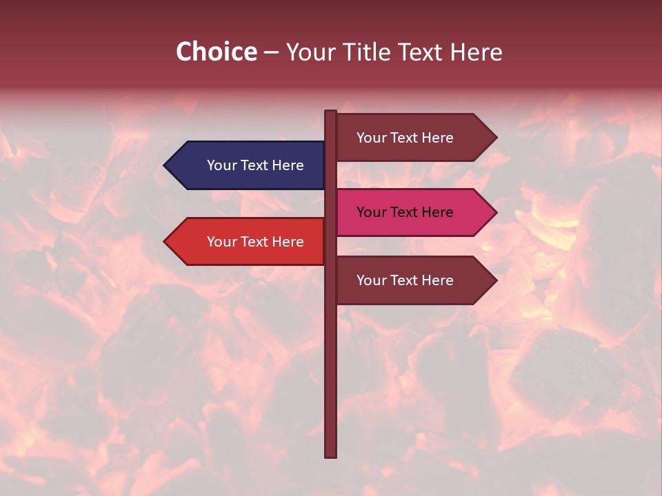 Yanan Kömür PowerPoint Template