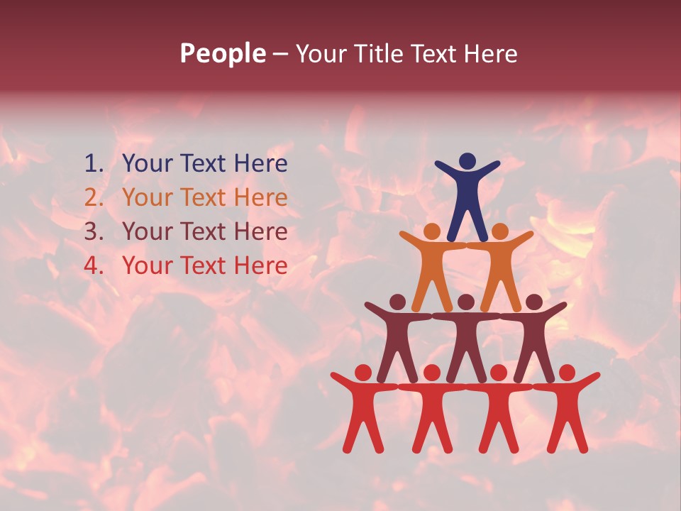 Yanan Kömür PowerPoint Template