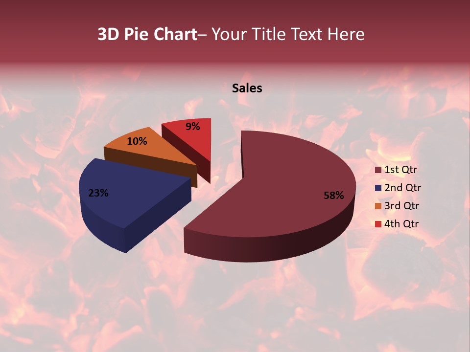 Yanan Kömür PowerPoint Template