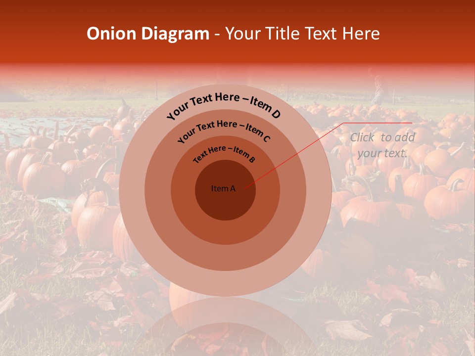 Pumpkins In A Field PowerPoint Template