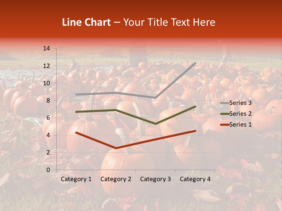 Pumpkins In A Field PowerPoint Template